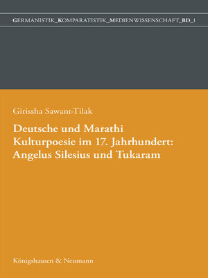 cover image of Deutsche und Marathi. Kulturpoesie im 17. Jahrhundert